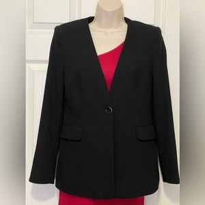 Express Collarless Blazer